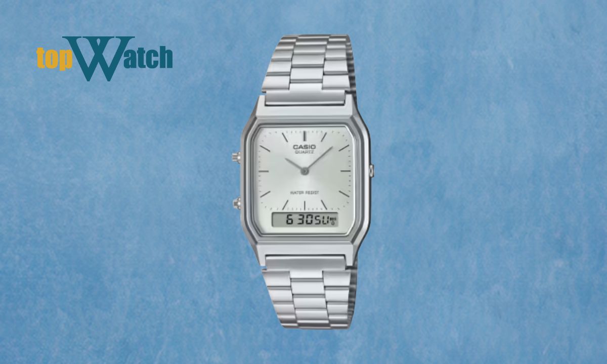 Gợi ý 12 mẫu đồng hồ Casio nữ dây kim loại đẹp, cuốn hút và thanh lịch Đồng hồ Casio AQ-230A-7AMQYDF
