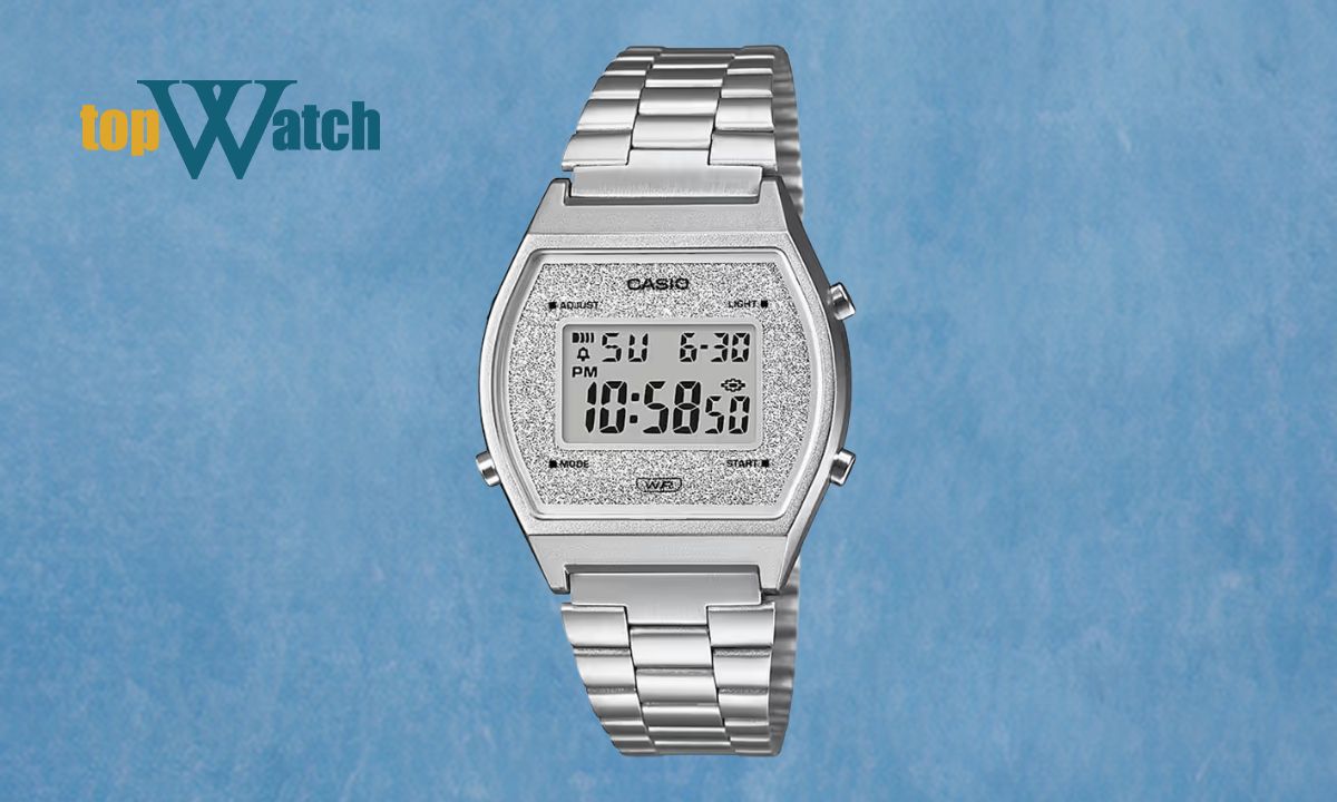 Gợi ý 12 mẫu đồng hồ Casio nữ dây kim loại đẹp, cuốn hút và thanh lịch Đồng hồ Casio B640WDG-7DF mặt vuông