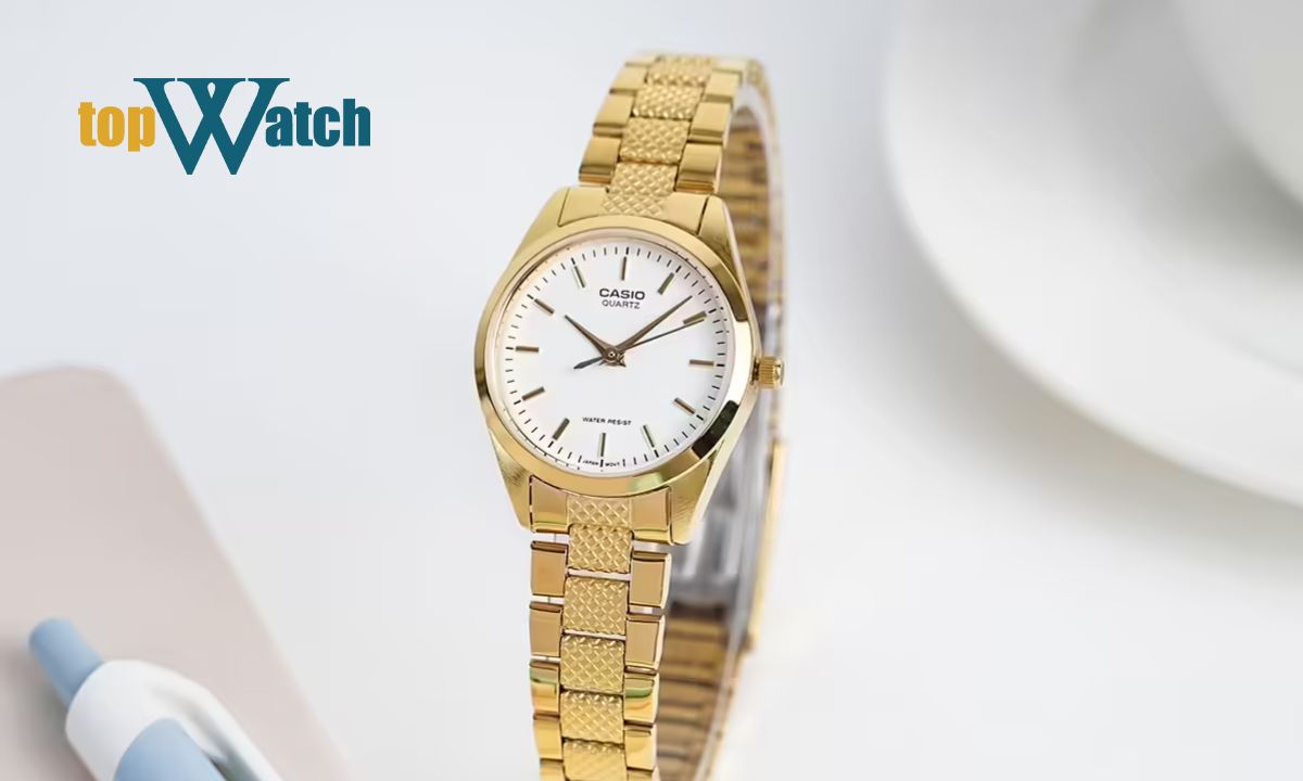 Đồng hồ Casio LTP-1274G-7ADF dây kim loại mạ vàng