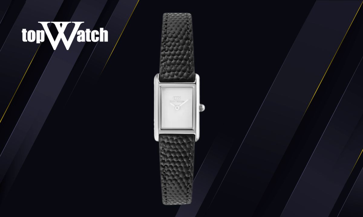 Khám phá 8 mẫu đồng hồ Daniel Wellington nữ dây da thanh lịch Đồng hồ Daniel Wellington Bound Mini Black DW00100901 mặt vuông