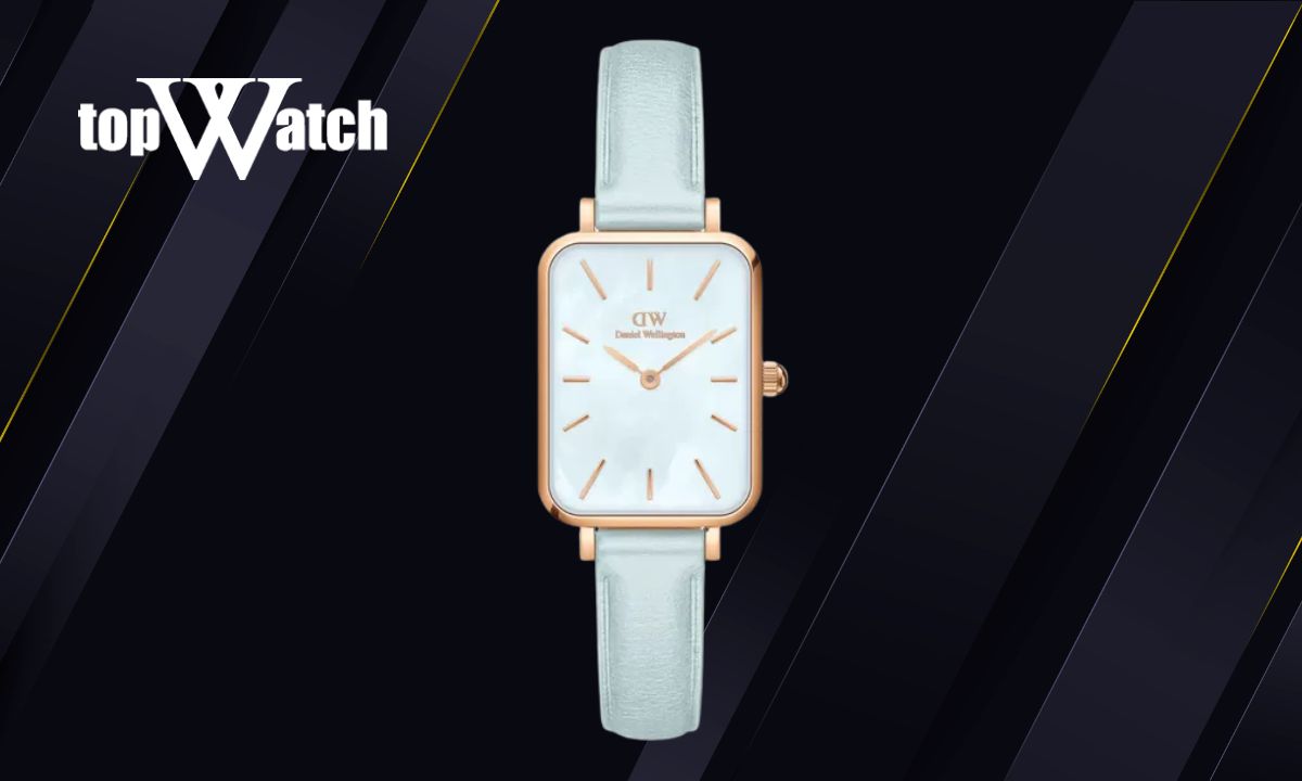 Khám phá 8 mẫu đồng hồ Daniel Wellington nữ dây da thanh lịch Đồng hồ DW nữ Quadro Bluebell DW00100638 mặt số xanh