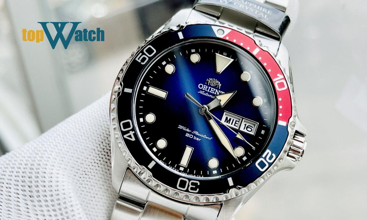 Đồng hồ Orient Mako II Pepsi FAA02009D9