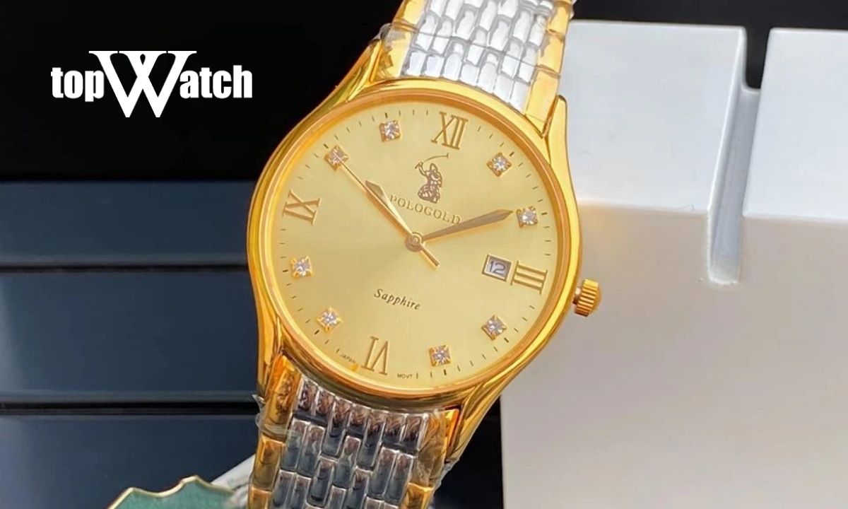 Đồng hồ Polo Gold dây kim loại
