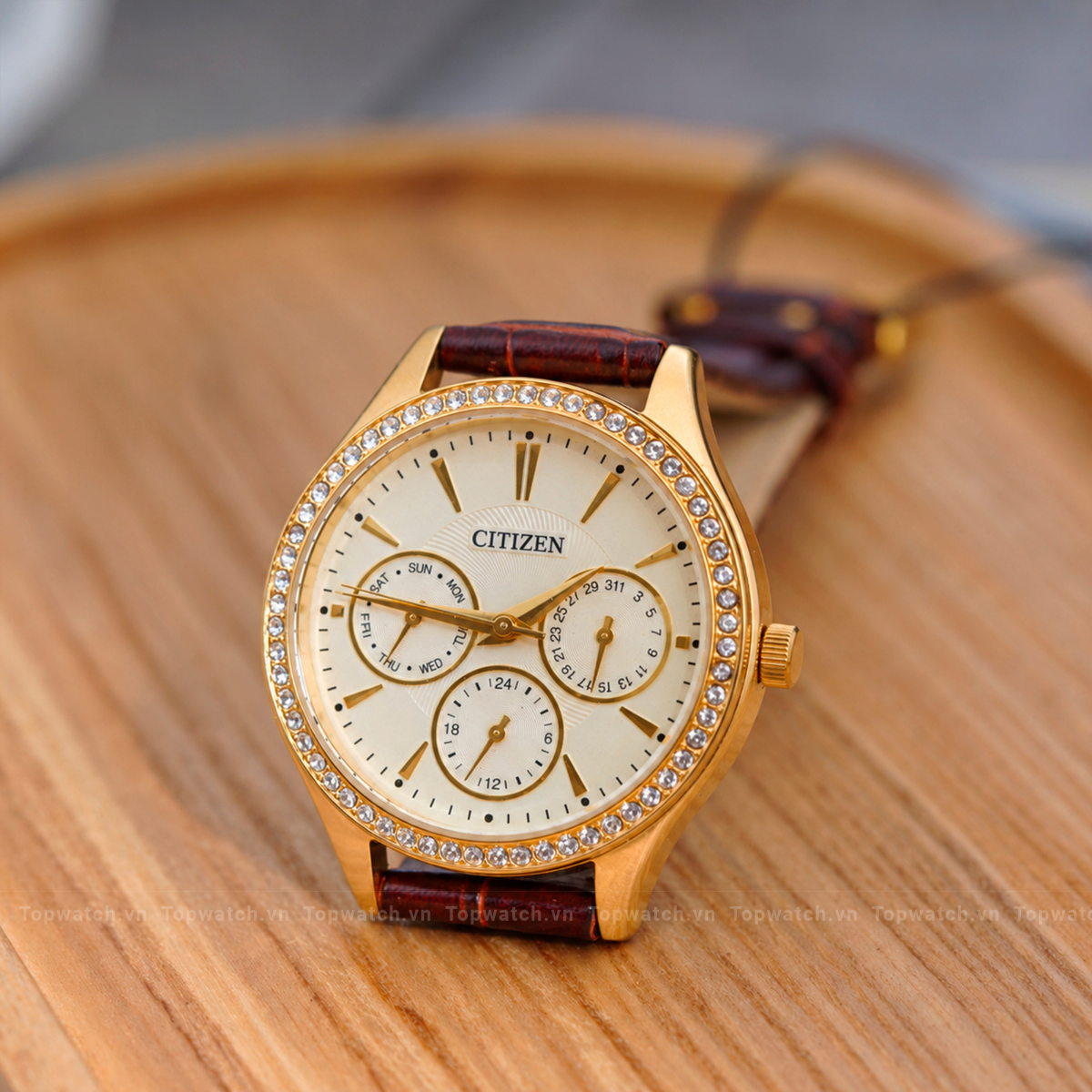 Đồng hồ Citizen Quartz Dây da ED8162-03P Đồng hồ Citizen Quartz Dây da ED8162-03P - Ảnh 5