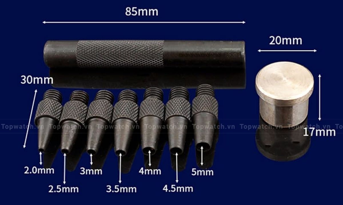 Bộ dụng cụ đục lỗ tròn 7 kích cỡ