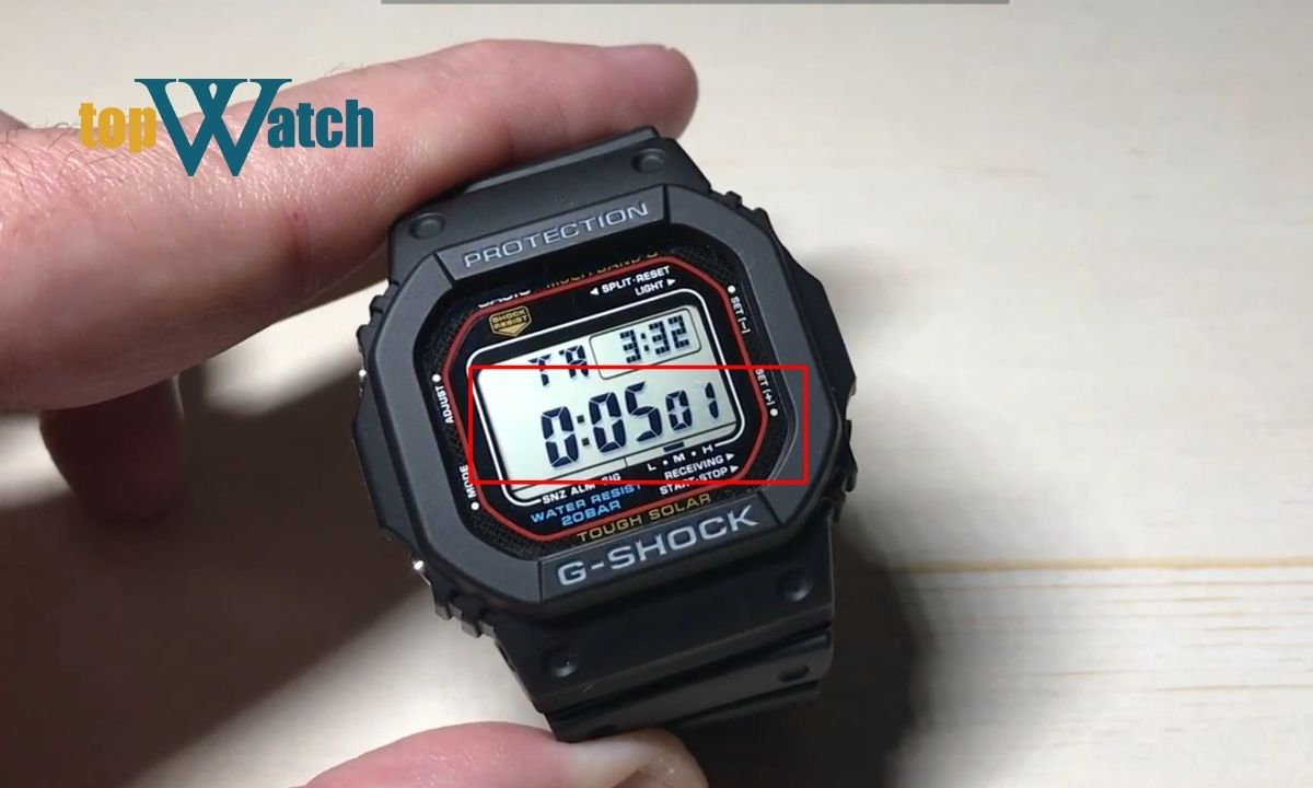 Tính năng đếm ngược trên đồng hồ Casio G-Shock GWM5610U-1