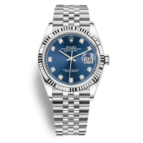 Rolex Datejust 36 126234-0037 Oystersteel và vàng trắng