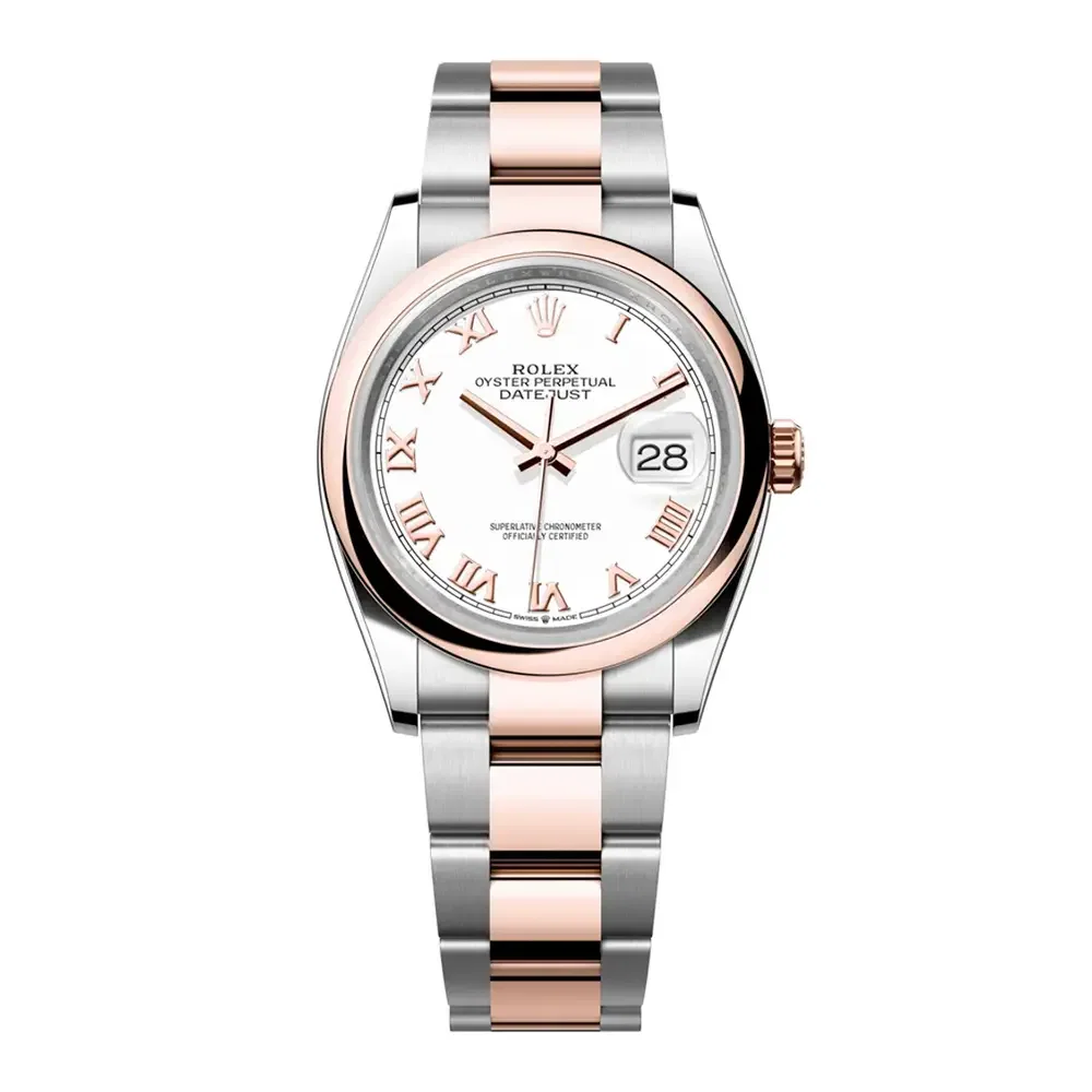 Đồng Hồ Rolex Datejust 36 126201-0016 Oystersteel và vàng Everose Đồng Hồ Rolex Datejust 36 126201-0016 Oystersteel và vàng Everose