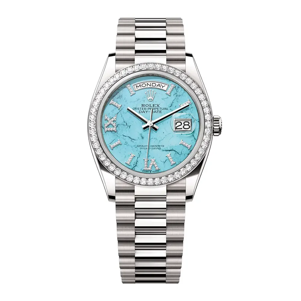 Đồng Hồ Rolex Day-Date 128349RBR-0031 Vàng trắng 2023 Đồng Hồ Rolex Day-Date 128349RBR-0031 Vàng trắng 2023