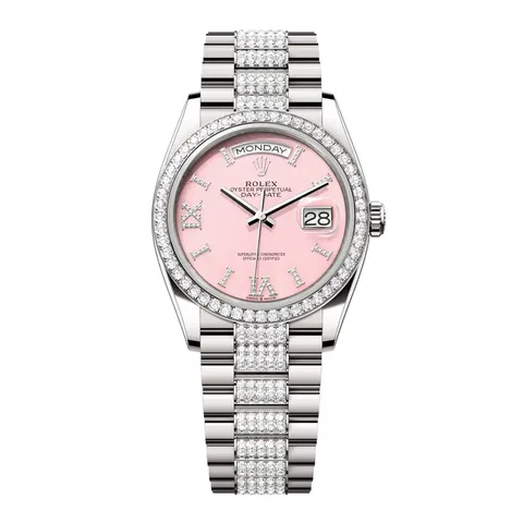 Rolex Day-Date 128349RBR-0017 Vàng trắng
