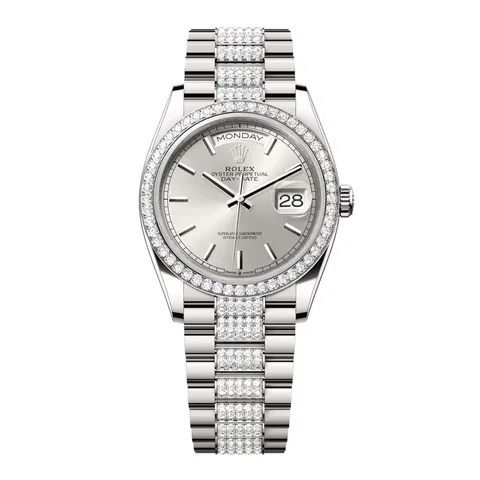 Rolex Day-Date 128349RBR-0013 Vàng trắng