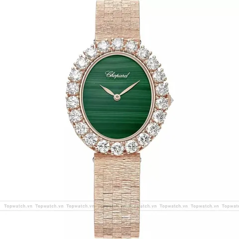 Chopard L'heure Du Diamant 10A384-5111 Green Watch 34 x 29mm