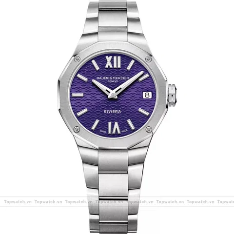 Baume & Mercier Riviera 10728 Purple Watch 33mm