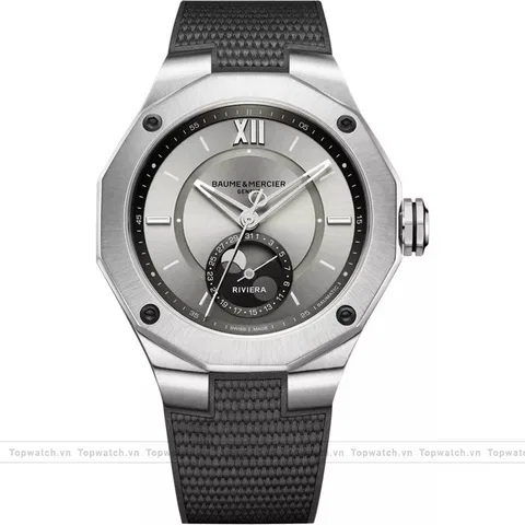 Baume & Mercier Riviera 10681 Moon Phase Watch 43mm