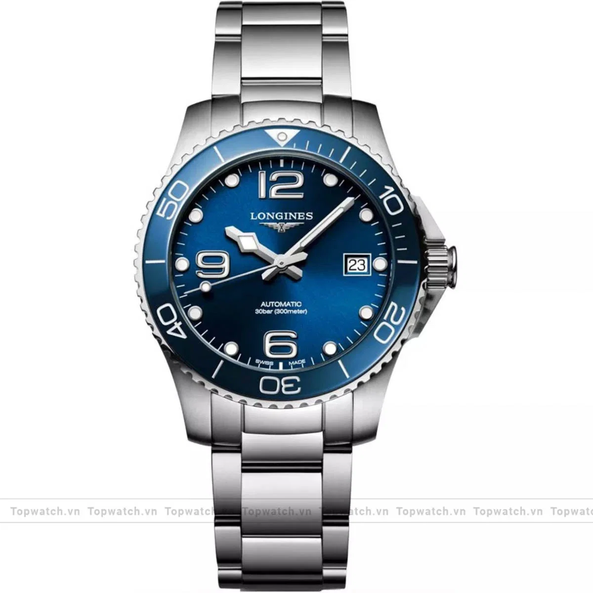 Longines Hydroconquest Silver Tone Watch 39mm Longines Hydroconquest Silver Tone Watch 39mm