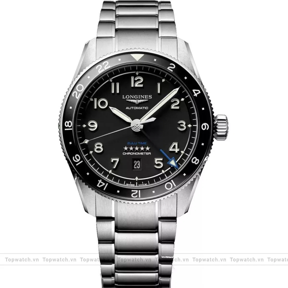 Longines Spirit L3.812.4.53.6 Zulu Time Watch 42mm Longines Spirit L3.812.4.53.6 Zulu Time Watch 42mm