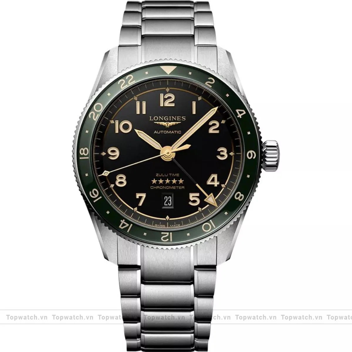 Longines Spirit L3.812.4.63.6 Zulu Time Watch 42mm Longines Spirit L3.812.4.63.6 Zulu Time Watch 42mm
