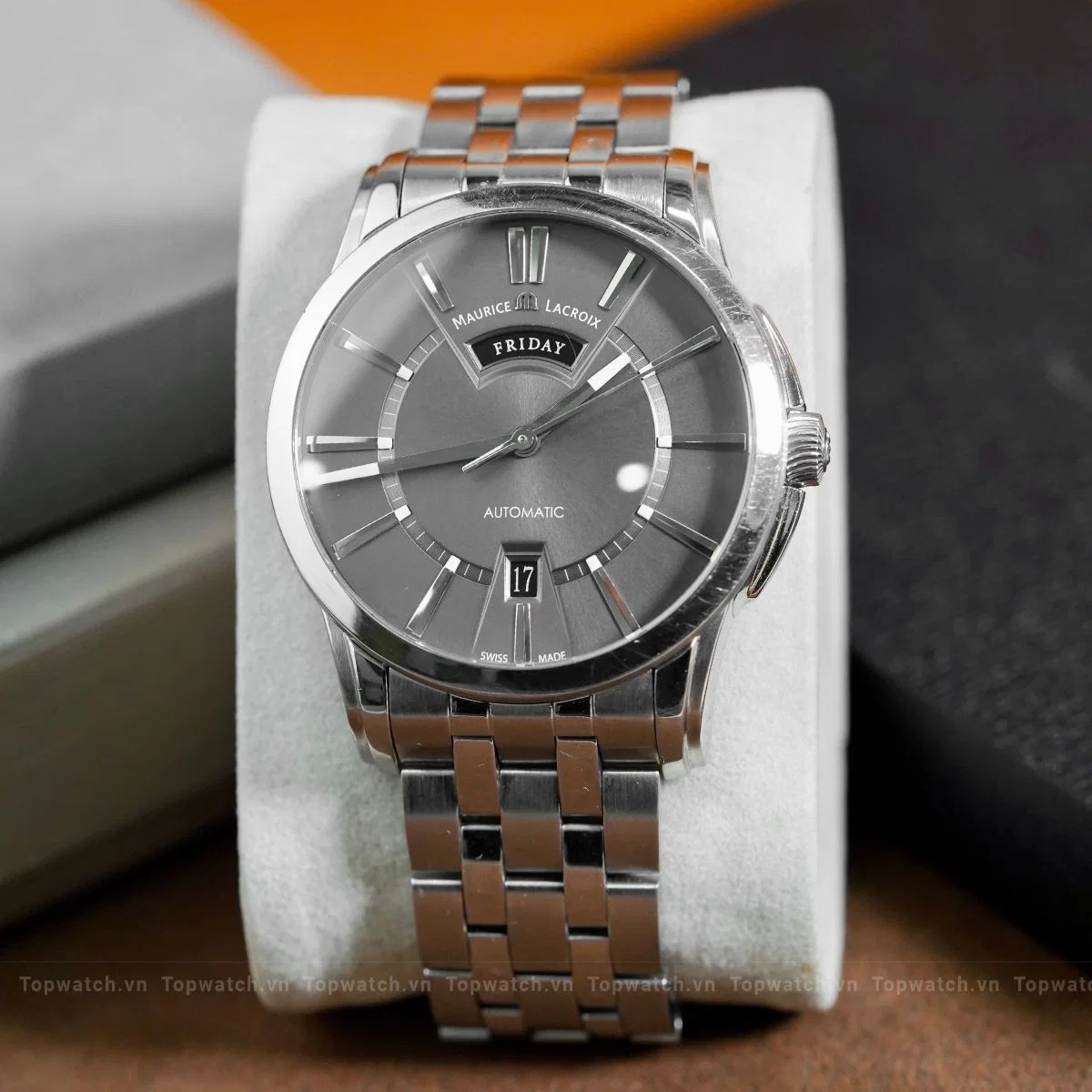 Đồng hồ Maurice Lacroix Pontos Day Date PT6158-SS002-23E 40mm Maurice Lacroix Pontos Day Date PT6158-SS002-23E 40mm