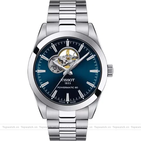 Tissot Gentleman Powermatic 80 T1274071104101 Open Heart 40mm
