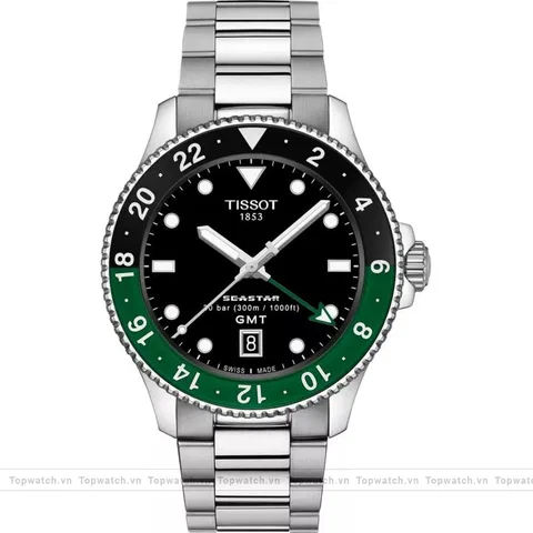 Tissot Seastar 1000 T120.852.11.051.00 GMT Watch 40mm
