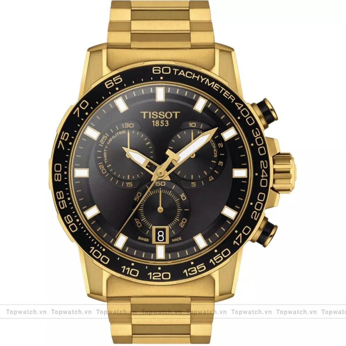 Tissot SuperSport Chrono Gold Tone Watch 45.5mm Tissot SuperSport Chrono Gold Tone Watch 45.5mm