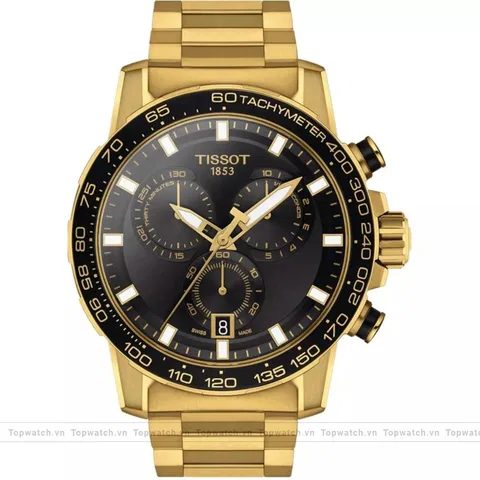 Tissot SuperSport Chrono Gold Tone Watch 45.5mm