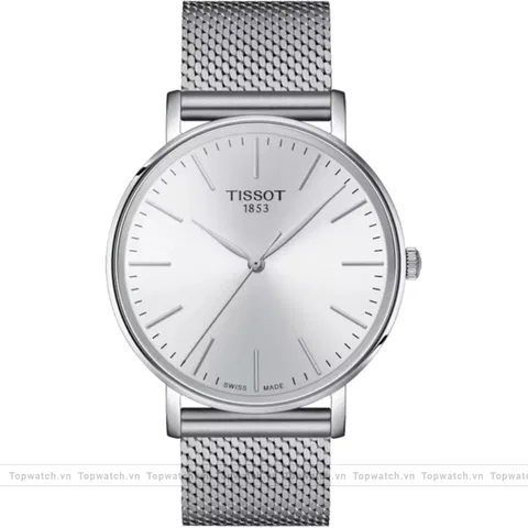 Tissot Everytime Silver Dial Watch 40mm