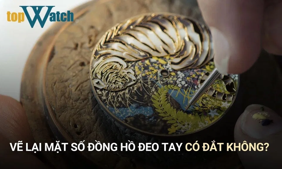 vẽ lại mặt số đồng hồ đeo tay