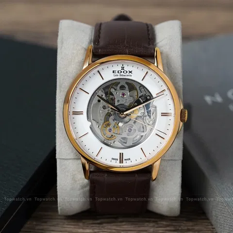Đồng hồ Edox Les Bemonts Automatic skeleton 85300-37J-AID (85300 37J AID)