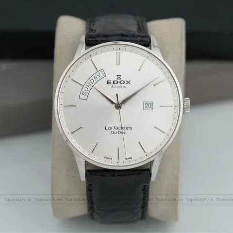 Đồng hồ Edox Les Vauberts Day Date Automatic 83010-3B-AIN