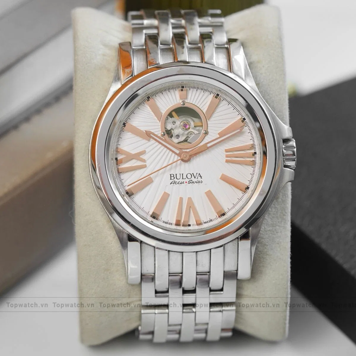 Đồng hồ Bulova Accu Swiss KirkwoodAutomatic Watch 40 mm 65A105 Đồng hồ Bulova Accu Swiss KirkwoodAutomatic Watch 40 mm 65A105