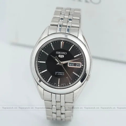 Đồng hồ Seiko 5 Automatic Black Steel SNKL23K1