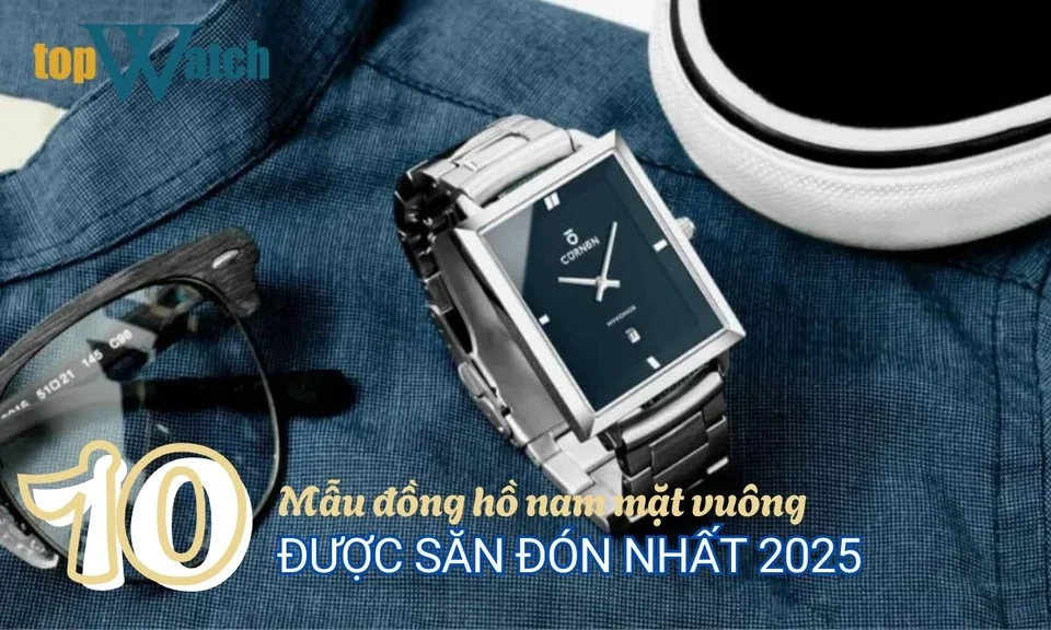 Đồng hồ nam mặt vuông