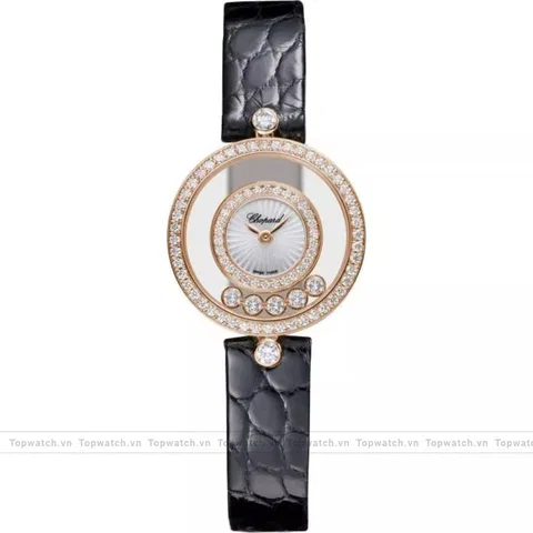 Chopard Happy Diamonds 203957-5214 18k Rose 25.8mm