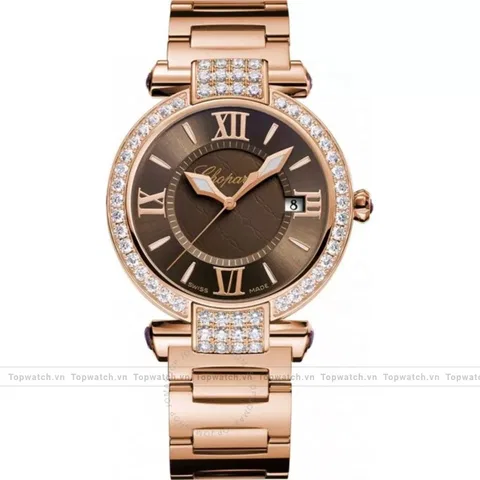 Chopard Imperiale 384221-5012 Brown Dial 18K Watch 36mm