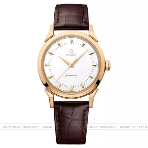 Omega Seamaster 522.53.37.20.04.001 Moonshin Gold on Alligator Watch 37mm