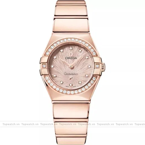 Omega Constellation 131.55.25.60.52.001 Sedna 18K Gold Diamonds Watch 25mm