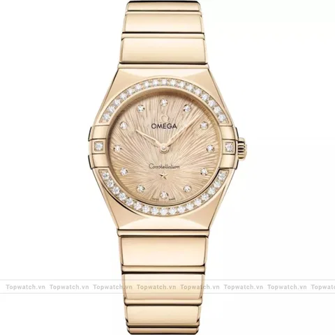 Omega Constellation 131.55.28.60.58.001 Moonshine 18K Diamonds Watch 28mm