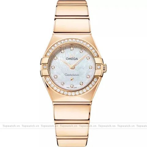 Omega Constellation 131.55.25.60.55.003 18K Gold Diamonds Watch 25mm