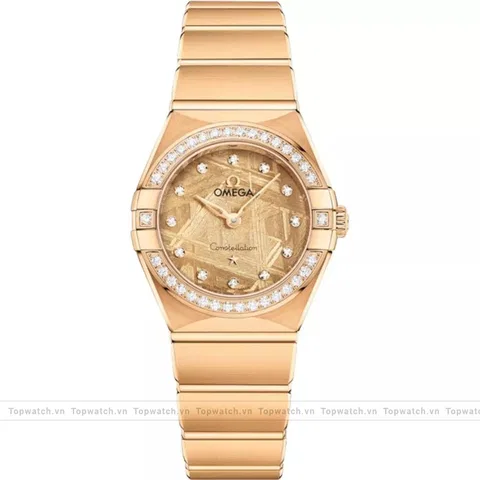 Omega Constellation 131.55.25.60.99.003 18K Gold Diamonds Watch 25mm