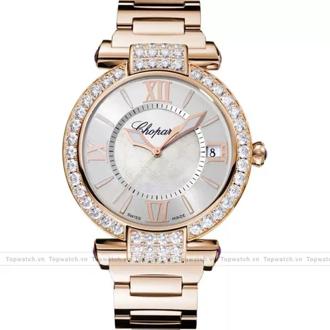 Chopard Imperiale 384241-5004 18k Amethysts Watch 40mm