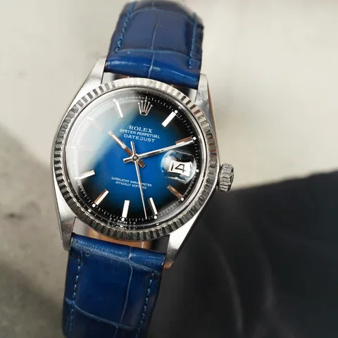 Đồng hồ Rolex Oyster Perpetual Datejust 1601 Custom Blue Dial