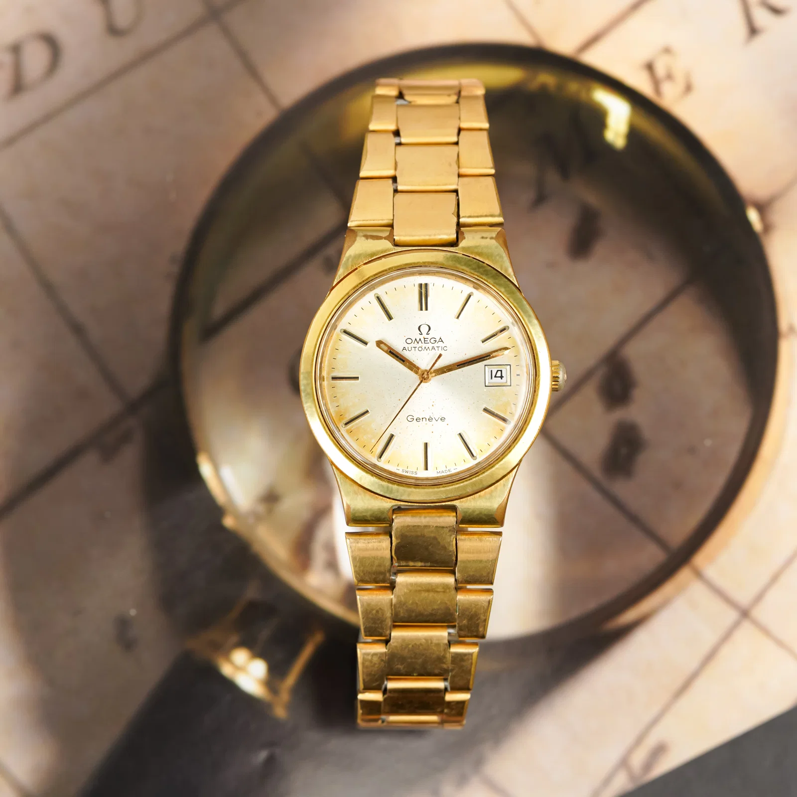 Đồng hồ Omega 1972 Vintage Geneve 166.0173 Gold Plated Đồng hồ Omega 1972 Vintage Geneve 166.0173 Gold Plated