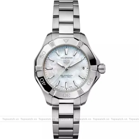 TAG Heuer WBP1312.BA0005 Aquaracer Silver Solar Watch 34mm