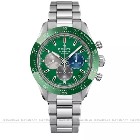 Zenith Chronomaster 03.3119.3600/56.M3100 Chronograph Green-Tone Sport Watch 41mm