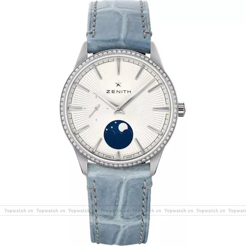 Zenith Elite 16.3200.692/01.C832 Moonphase Silver Watch 36mm