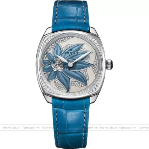 Zenith Star 45.1972.681/36.C757 White Gold With Diamonds Watch 33 x 33mm