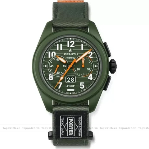 Zenith Pilot 49.4001.3652/63.I001 Big Date Flyback Porter Limited Edition Watch 42.5mm