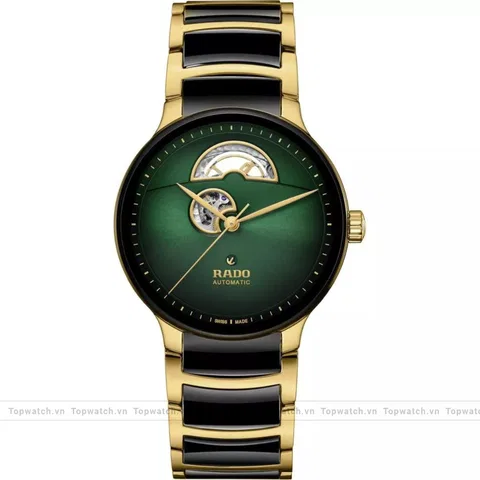 Rado Centrix R30008302 Automatic Open Heart Green Watch 39.5mm