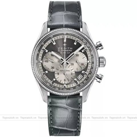 Zenith El Primero 16.2150.400/21.C706 Ladies Alligator Rubber Sapphire 38mm
